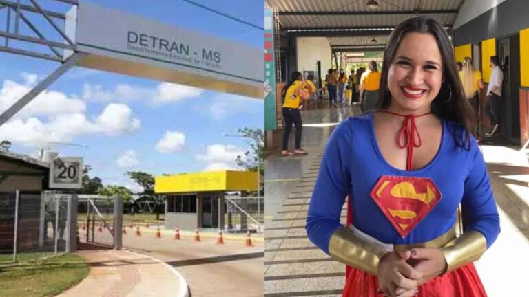 Super Girl do Detran MS presa