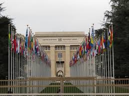 Indígena na sede da ONU na Suíca